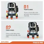 MÁY CÂN BẰNG LASER AKUZA BIGBANG TITAN B PRO – 5 TIA XANH SIÊU SÁNG, PIN 6000MAH