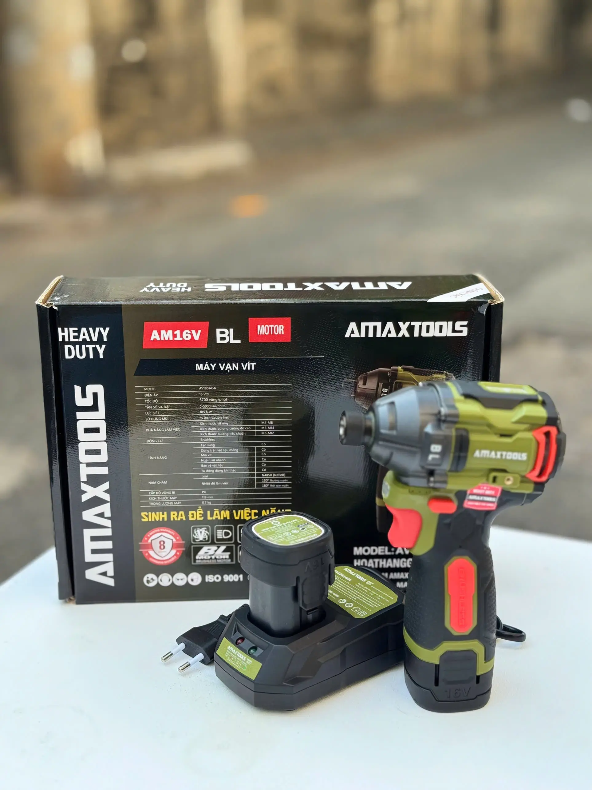 Hướng dẫn sử dụng và bảo dưỡng Máy chuyên vít AMAXTOOLS AV18514SA 16V 185Nm