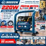 Máy Nén Khí BOSSUN BS-AC20BL 220W, Bình 2L, 8 Bar