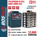 PIN BOSHUN BS-CB3012 21V 12AH 30 CELL – MẠCH 8 MOSFET, DUNG LƯỢNG CAO