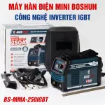 MÁY HÀN ĐIỆN MINI BOSSUN BS-M250IGBT 250A – CÔNG NGHỆ INVERTER IGBT, HÀN QUE 1.6–3.2MM