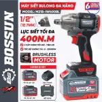 Máy Siết Bulong BOSSUN M21B-IW400BL 400Nm, Pin 21V