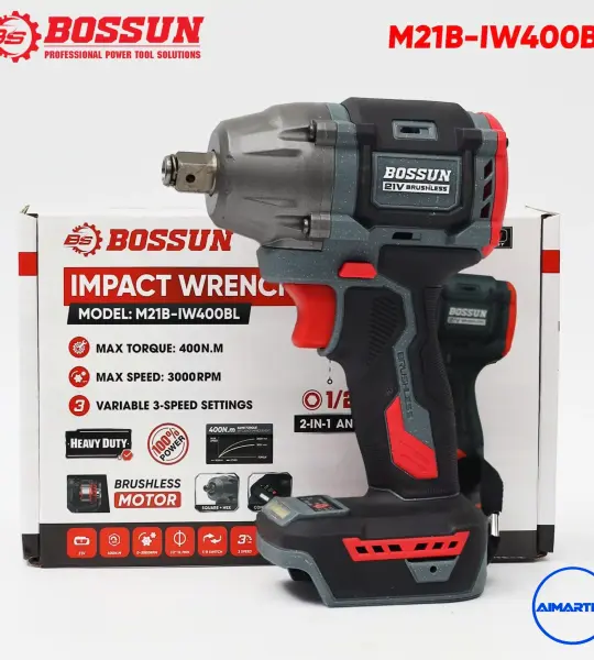 Máy Siết Bulong BOSSUN M21B-IW400BL 400Nm, Pin 21V