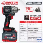 Máy Siết Bulong BOSSUN M21B-IW400BL 400Nm, Pin 21V