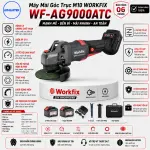 Máy Mài Góc WORKFIX WF-AG9000ATC 21V – Brushless, 3 tốc độ, Anti-Kickback