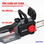 Máy Cưa Xích WORKFIX WF-CS12CV – 21V, Brushless, Lam Xích 12 Inch, Tra Nhớt Tự Động
