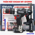 MÁY KHOAN WORKFIX WF-ID1395N 21V – BRUSHLESS, LỰC SIẾT 95NM, 3 CHỨC NĂNG