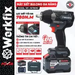 MÁY SIẾT BULONG WORKFIX WF-IW780NV 780NM – ĐỘNG CƠ KHÔNG CHỔI THAN, 4 CẤP TỐC ĐỘ