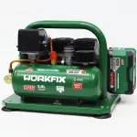 MÁY NÉN KHÍ CHẠY PIN WORKFIX WF-NK30BL 21V – BÌNH 3L, 350W, ÁP SUẤT 8 BAR