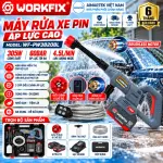 Máy Rửa Xe Pin WORKFIX WF-PW3820BL 305W 60 Bar | AIMARTEK