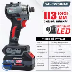 Máy Chuyên Vít WORKFIX WF-SD250MAX 250N.m Pin 21V Brushless
