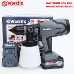 MÁY PHUN SƠN PIN WORKFIX WF-SPS800X – BÌNH 800ML, 2 KIỂU PHUN, ĐỘNG CƠ BRUSHLESS
