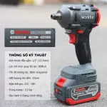 MÁY SIẾT BULONG WORKFIX WF-IW360BL 360NM – ĐỘNG CƠ KHÔNG CHỔI THAN, ĐẦU 2IN1